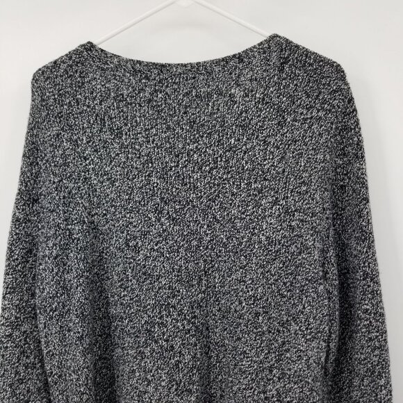 J. Jill Pure Jill Wool Blend Asymmetrical Grey Long Sweater Large lagenlook boho - Picture 7 of 13